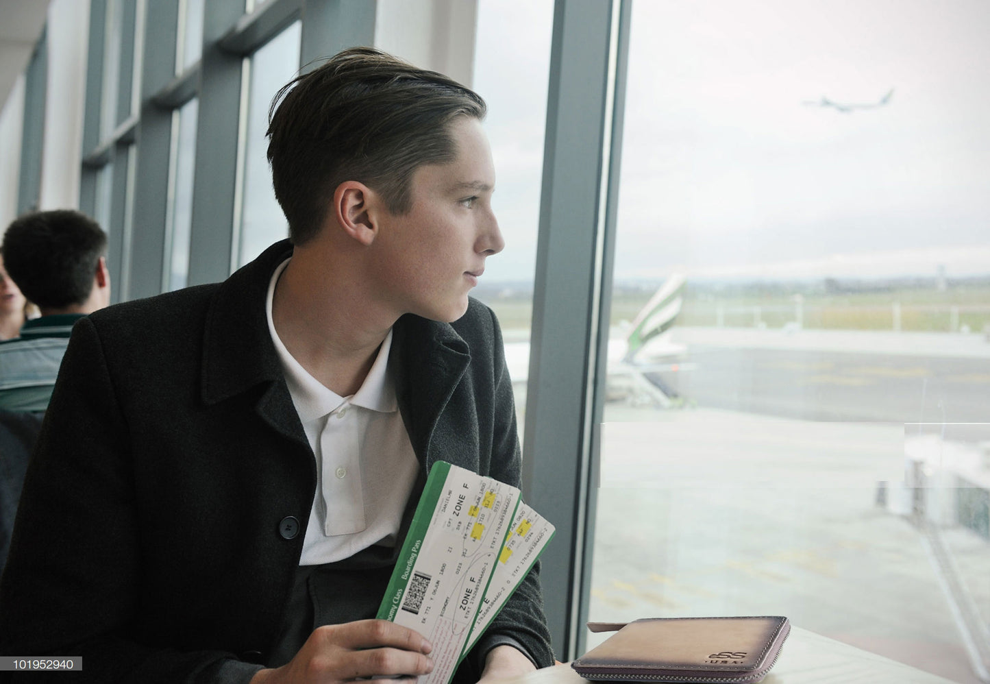 Zipper wallet for men - Real Vegetable tan Leather wallets - Credit card holder with zip coin pocket - Teak - best cool gifts for dad (4 .25" x 3.50 "