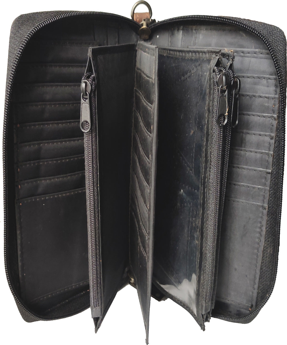 Cowhide Wallets Western purses for Women RFID Blocking Leather Zip around Wallet with Wristlet 32 Credit Card – Phone - Photo ID - Best Gifts (9.13 x 6.1) inches