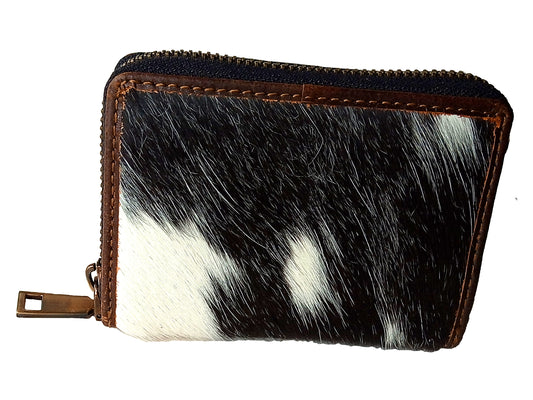 eSS Handmade Real Cowhide - RFID Leather Zip Around Accordion Credit Card Holder - Small Wallet for Women - Cute, Secure Card wallet with Cash, coin Slot -Change purse